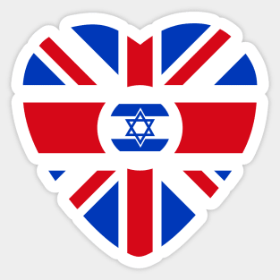 British Israeli Multinational Patriot Flag Series Sticker